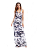Casual Women Striped Printed O-Neck Vest Maxi Dress