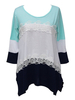 Casual Women Three Quarter Sleeve O Neck T-Shirt