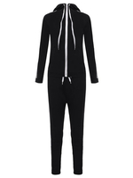 Casual Women Zipper Long Sleeve Hooded Sport Tracksuit