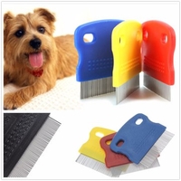 Cat Dog Fine Toothed Flea Comb Grooming Steel Small Brush Pet Supplies