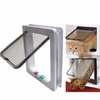 Cat Puppy Dog Safe Security Flap Lock Frame Door Gate Medium Small White Pet Supplies