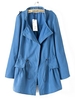 Causual Long Sleeve Pure Color Jeanette Coat Outerwear