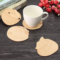 Caved Wooden Cup Coaster Heat Insulated Pad Placemat Tablemat Kitchen Table Mat