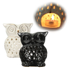 Ceramic Owl Oil Burner Fragrance Aromatherapy Tealight Candle Simmering Granule 2 Colors