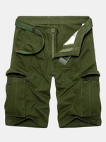 ChArmkpR Men Plus Size Military Loose Fit Big Pockets Multi-color Cotton Cargo Shorts