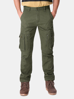 ChArmkpR Mens Plus Size Thick Trousers Winter Polar Fleece Lined Cargo Loose Fit Pants
