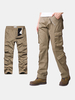 ChArmkpR Mens Winter Polar Fleece Lined Warm Multi-Pocket Straight Cargo Pants