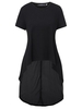 Chiffon Irregular Hem Short Sleeve Women Sexy Blouses