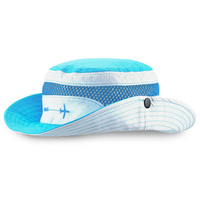 Children Boys Girls Summer Mesh Breathable Wide Brim Fisherman Hat Outdoor Sunscreen Sun Bucket Hat
