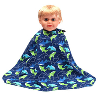 Children Kid Dolphin Aprons Salon Barber Hairdressing Haircut Gowns Cloth