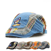 Children Kids Embroidery Letter Newsboy Beret Hat Casual Boys Girls Sunshade Flat Cap