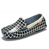 Children Plaid Leather Boat Shoes Slip on Kids Loafers Flat Casual Shoes