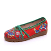 Chinese Knot Colorful Embroidery Canvas Vintage Pattern Loafers
