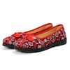 Chinese Knot Floral Soft Sole Slip On Retro Casual Flat Loafers For Women