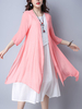 Chinese Style Printed Half Sleeve Plus Size Women Coats