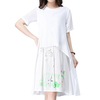 Chinese Style Printed Patchwork Dresses For Women
