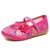 Chinoiserie Embroidered Shoes Flower Casual Flats For Girls