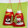 Chirstmas Creative Draw String Pleuche Storage Bags