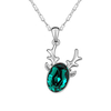 Christmas Crystal Deer Sweet Casual Party Clavicle Necklaces