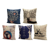 Christmas Elk Cotton Linen Pillow Case Cushion Cover Home Sofa Decoration