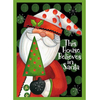 Christmas Garden Flag Santa Claus Holiday Welcome Banner Decor Pub Club Shop