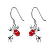 Christmas Jewelry Earrings Simple Alloy Oil Drip Tree Elk Earrings