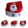 Christmas Party Santa Claus Reindeer Snowman Hat Red Children Cartoon Xmas Party Cap