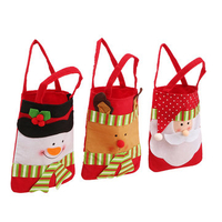 Christmas Stocking Sack Sock Santa Claus Snowman Elk Gift Bag Xmas Party Decor