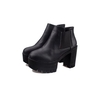 Chunky Heel High Platform Ankle Boots