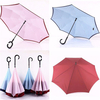 C/J-Hook Hands Umbrella 8 Bone Waterproof Sunny Umbrella Anti-UV Parasol Fresh Reverse Umbrella