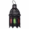 Classic Moroccan Style Glass Candle Holder Iron Candlestick Hanging Light Home Wedding Decor
