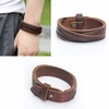Classic Surfer Bracelet Genuine Leather Braided Bracelet Wristband Cuff
