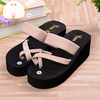 Clip Toe Strappy Beach Platform Wedge Heel Slippers
