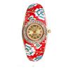Cloisonne Vintage Watch Butterfly Flower Retro Rhinestone Watch