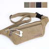 Close-fitting Waist Bag Slim Phone Bag Canvas Crossbody Bag Sports Bag For Men
