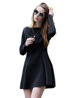 Clubwear Sexy Bodycon Long Sleeve Solid Dress