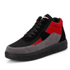 Color Blocking Ankle Lace Up Casual Platform Boots For Women