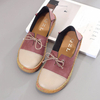 Color Blocking Bowknot Flat Multi-Way Wearing Slip On Loafers