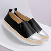 Color Blocking Knitting Flat Slip On Loafers For Women