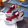 Color Match Lace Up Tainers Sport Casual Sneakers For Women