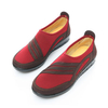 Color Match Stripe Canvas Slip On Driving Lazy Flat Shoes