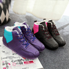 Color Match Waterproof Warm Lace Up Ankle Casual Boots