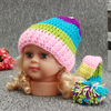 Colorful 0-3Months Baby Wool Hat Crochet Knit Cap Costume Photography Accessorie