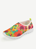 Colorful Mesh Breathable Slip On Casual Flower Flat Shoes