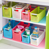 Colorful Thicker Storage Container Plastic Kitchen Bathroom Desktop Storage Basket
