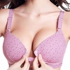 Comfortable Cotton Front Button Soft Wireless Printing Nursing Bras