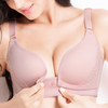 Comfortable Massage Soft Wireless Embroidered Front Button Breast-feed Bras