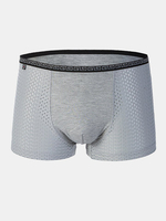 Comfortable Mesh Breathable Antibacterial U Convex Pouch Mid Waist Boxers for Men