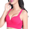 Comfortable Seamfree Plunge Wireless Shockproof Soft Breathable Yoga Bras