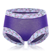 Comfortable Soft Breathable Stretchy Printing Panties Mid Waist Underwear For Women